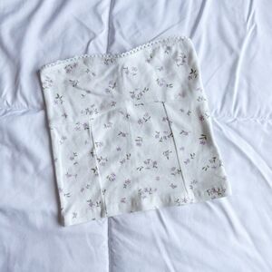 Cotton On White Lace-Trimmed Tube Top, XXS